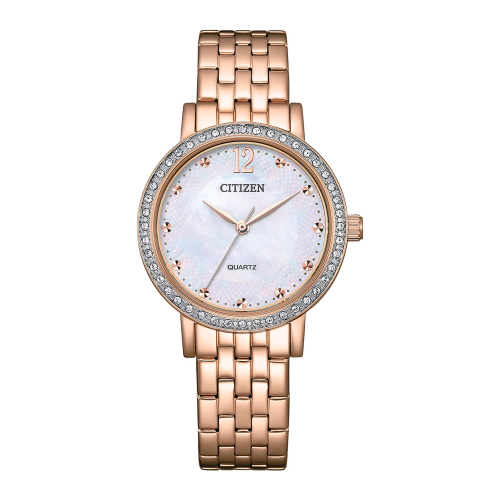 CITIZEN Watches - EL3108-53D - QuartzStainless Steel with Rose Gold Plating Strap