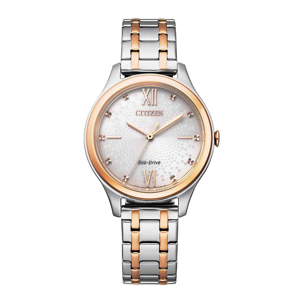 CITIZEN Watches - EM0506-77A - Eco-Drive Light PoweredStainless Steel Strap with Two-Tone Rose Gold Plating