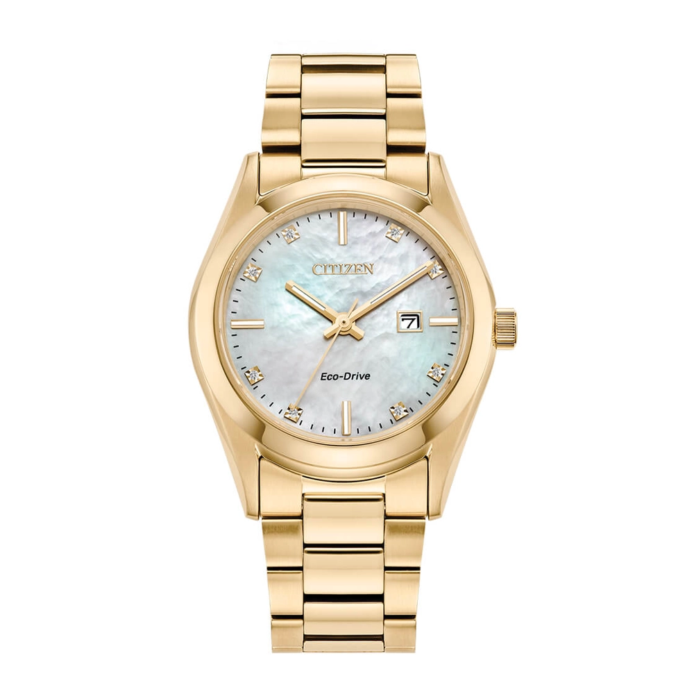 CITIZEN Watches - EW2702-59D - Eco-Drive Light PoweredStainless Steel with Gold Plating Strap