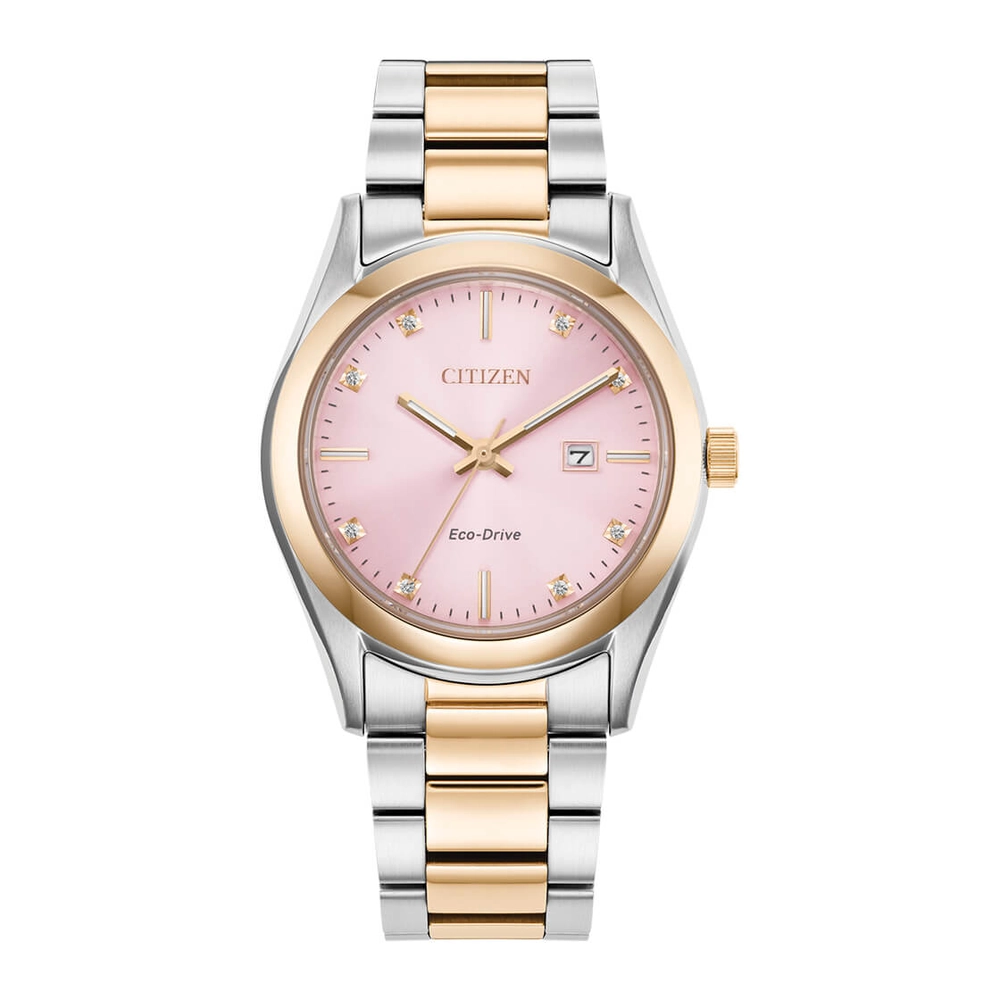 CITIZEN Watches - EW2706-58X - Eco-Drive Light PoweredStainless Steel with Two-Tone Pink Gold Plating Strap