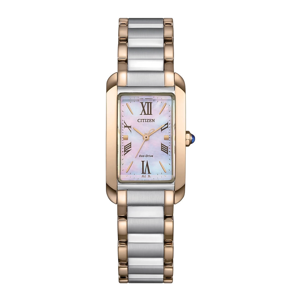 CITIZEN Watches - EW5624-54Y - Eco-Drive Light PoweredStainless Steel with Two-Tone Rose Gold Plating Strap