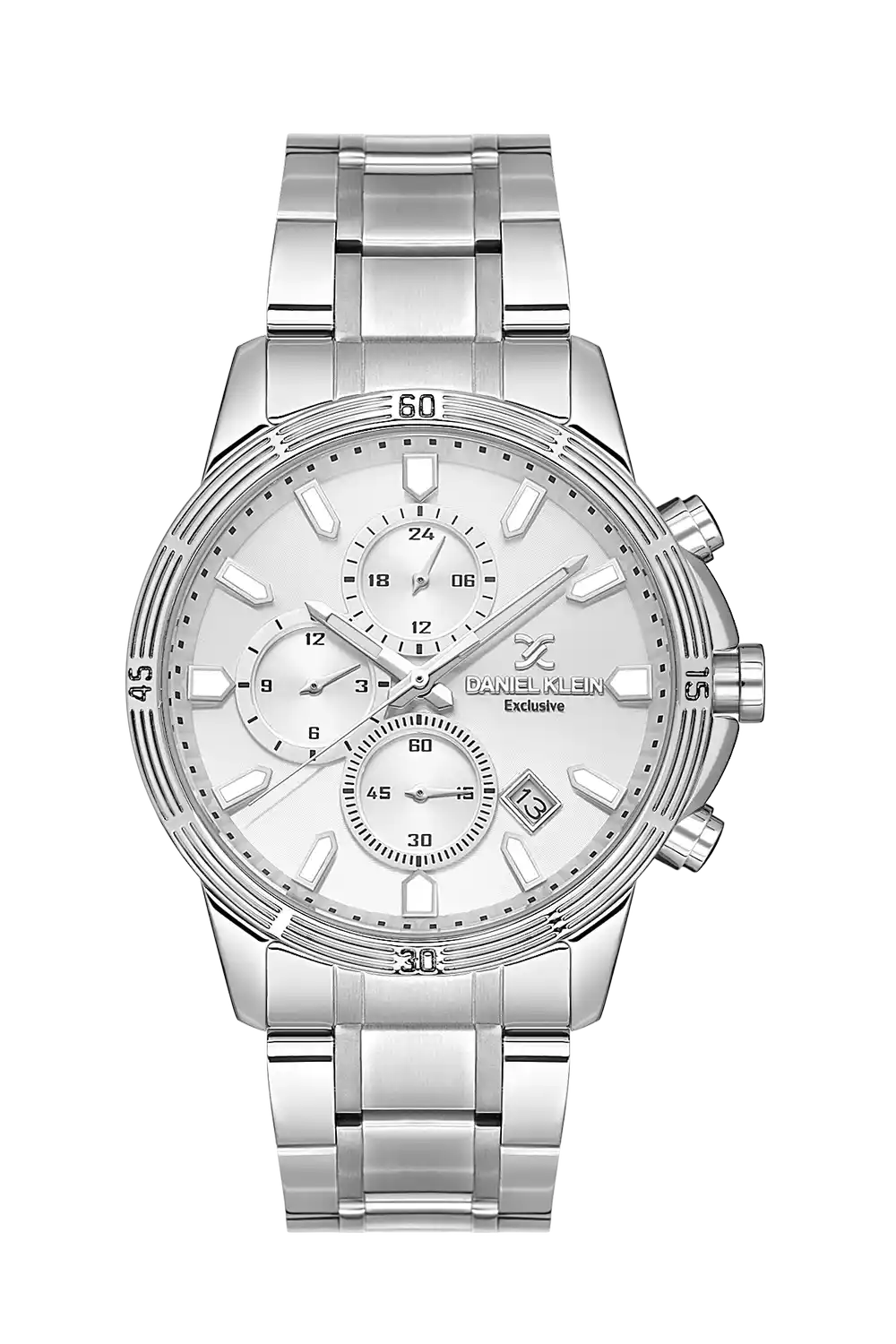 Daniel Klein - DK.1.13644-1 - Men's Watch – Silver Dial – 43mm – QuartzIPS