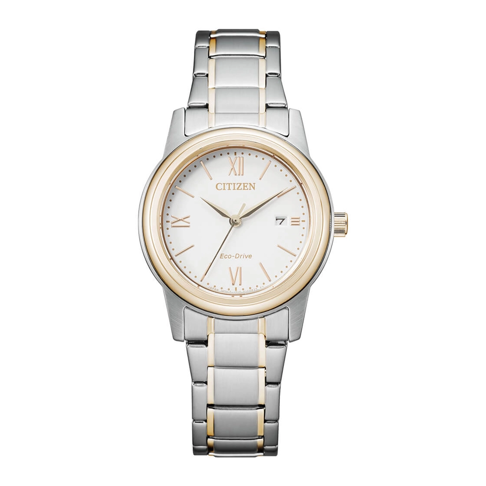 CITIZEN Watches - FE1226-82A - Eco-Drive Light PoweredStainless Steel with Two-Tone Rose Gold Plating Strap