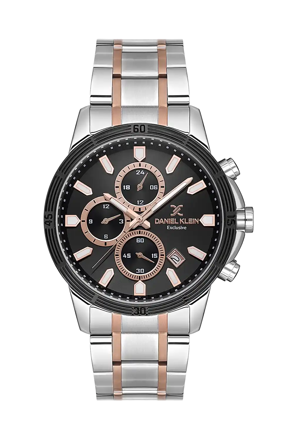 Daniel Klein - DK.1.13644-4 - Men's Watch – Gun Black Dial – 43mm – QuartzIPS/IP Black