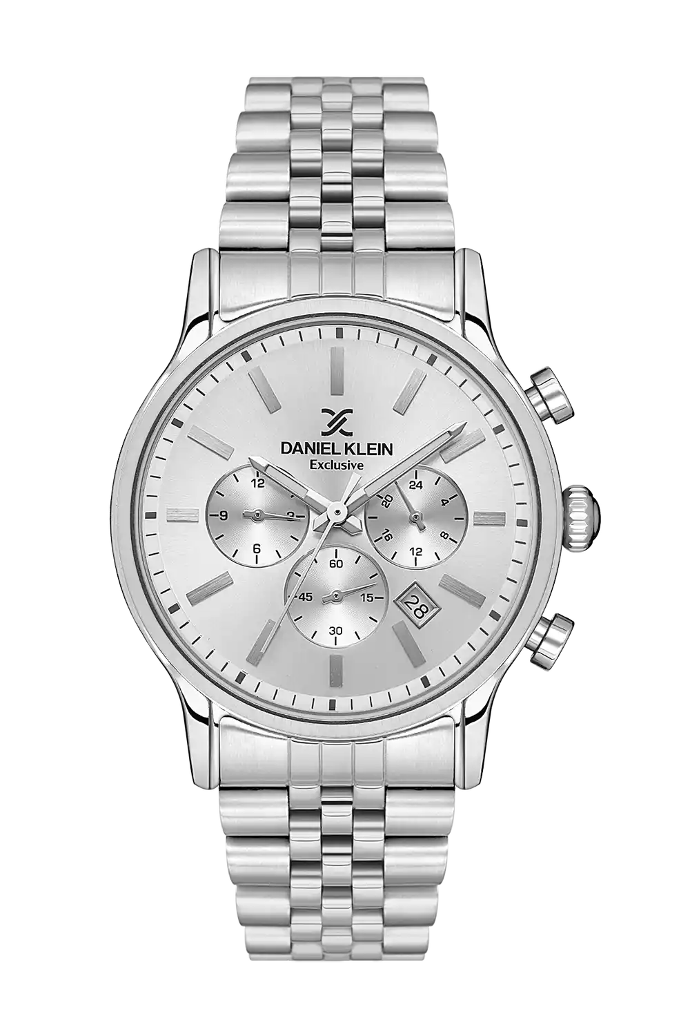 Daniel Klein - DK.1.13646-1 - Men's Watch – Silver Dial – 43mm – QuartzIPS