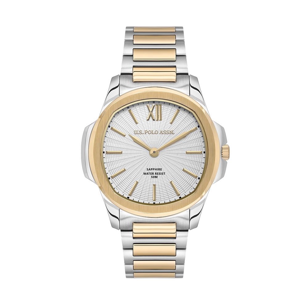 U.S. POLO ASSN. - USPA1116-06 - GENTS - Gold / Metallic GrayGold / Metallic Gray