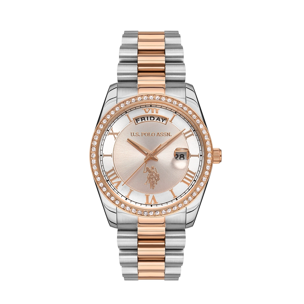 U.S. POLO ASSN. - USPA2054-06 - LADY - Metallic Gray / Rose GoldMetallic Gray / Rose Gold