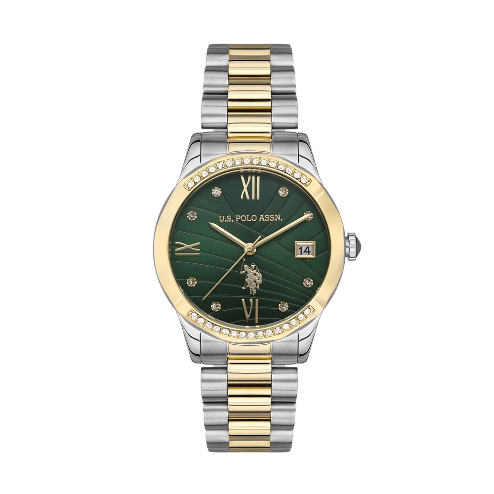 U.S. POLO ASSN. - USPA2059-08 - Lady  - Gold / Metallic GrayGold / Metallic Gray