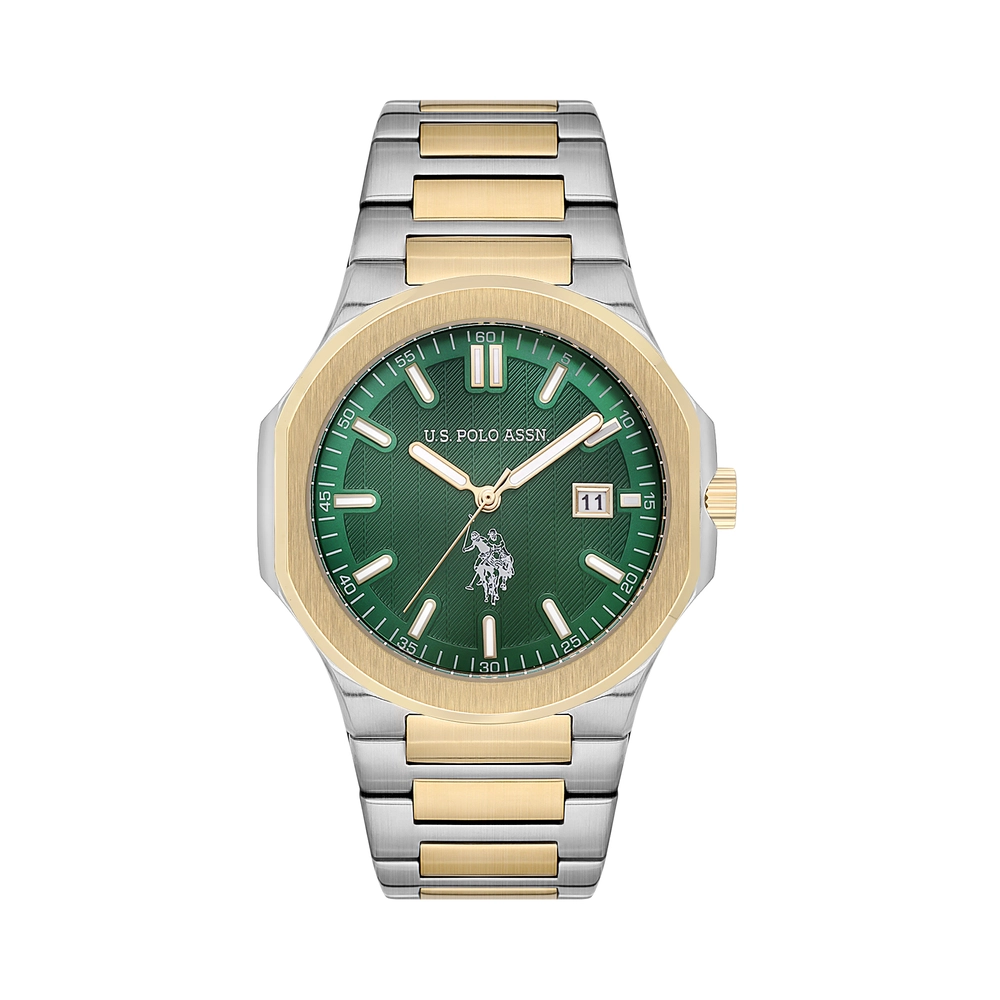 U.S. POLO ASSN. - USPA1091-04 - GENTS - Gold / Metallic GrayGold / Metallic Gray