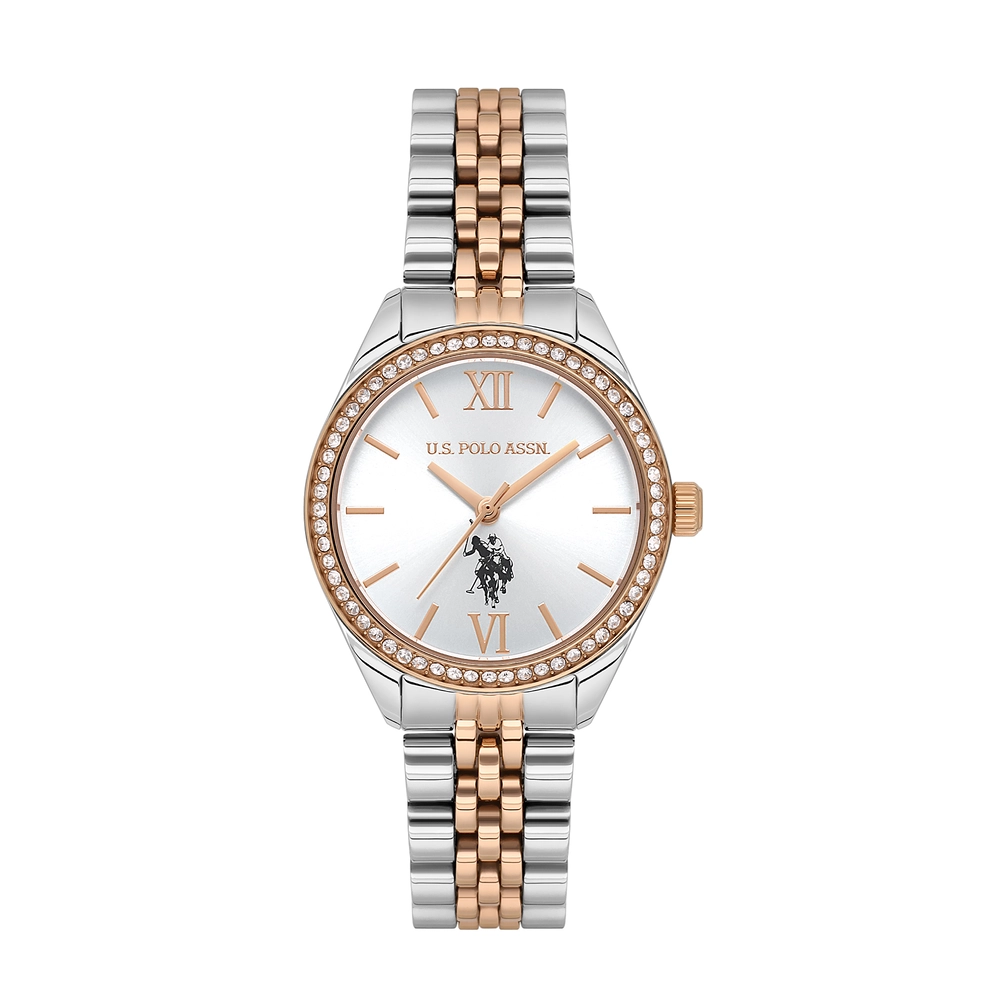 U.S. POLO ASSN. - USPA2085-06 - LADY - Metallic Gray / Rose GoldMetallic Gray / Rose Gold