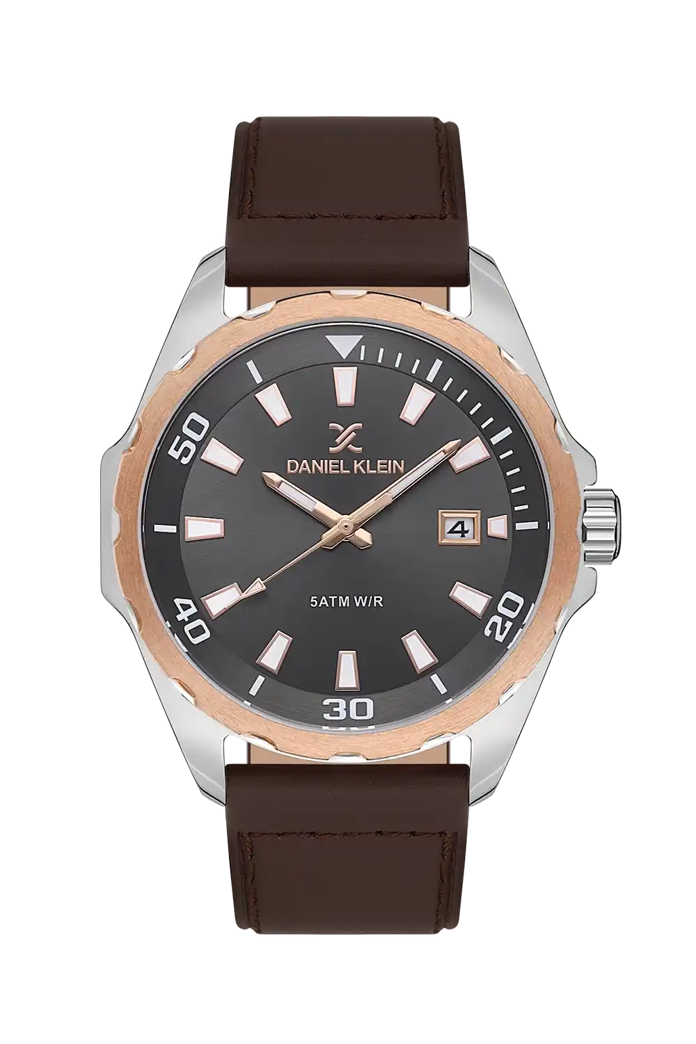 Daniel Klein - DK.1.13653-3 - Men's Watch – Gun Dial – 43mm – QuartzD.Brown