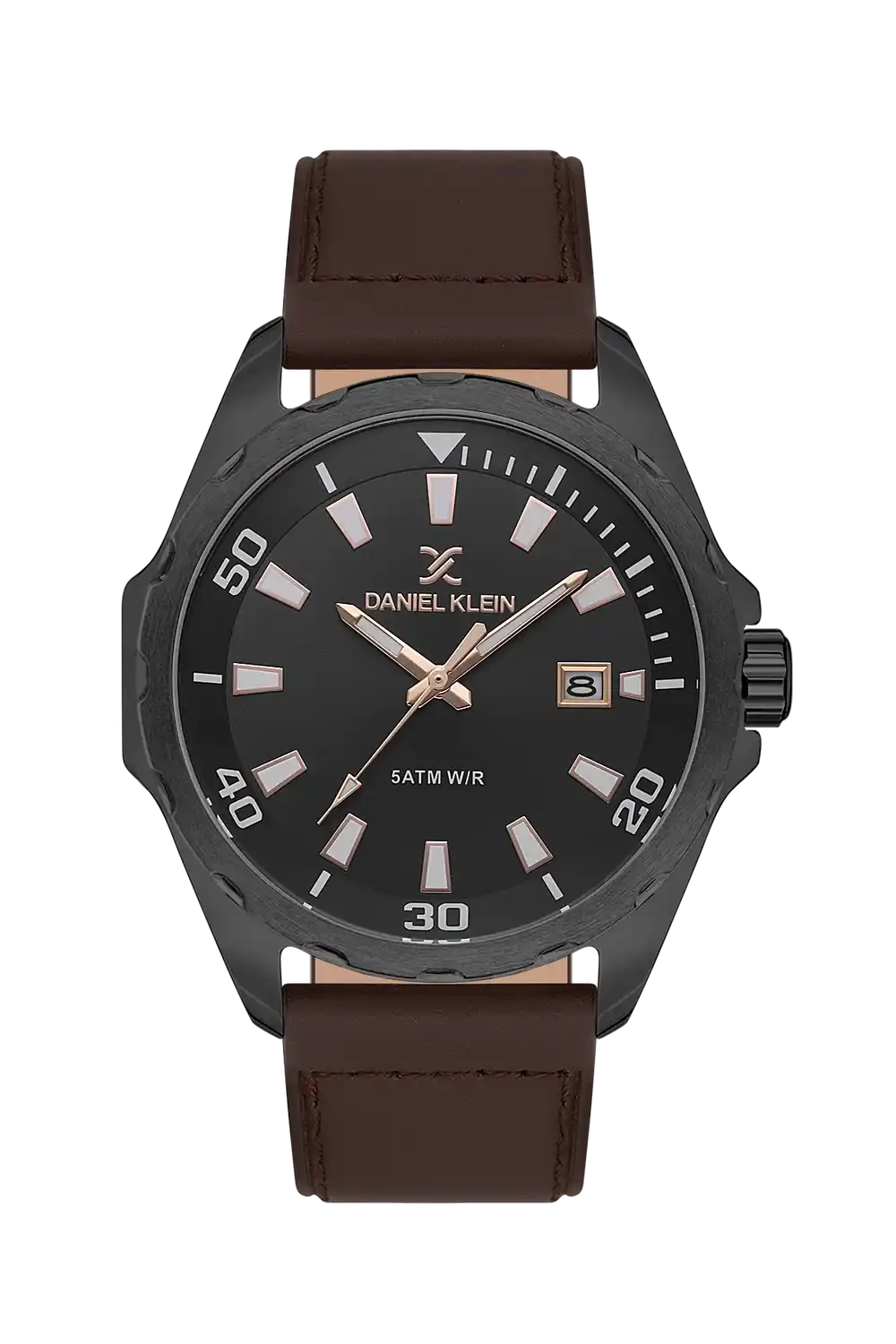 Daniel Klein - DK.1.13653-4 - Men's Watch – Gun Black Dial – 43mm – QuartzD.Brown
