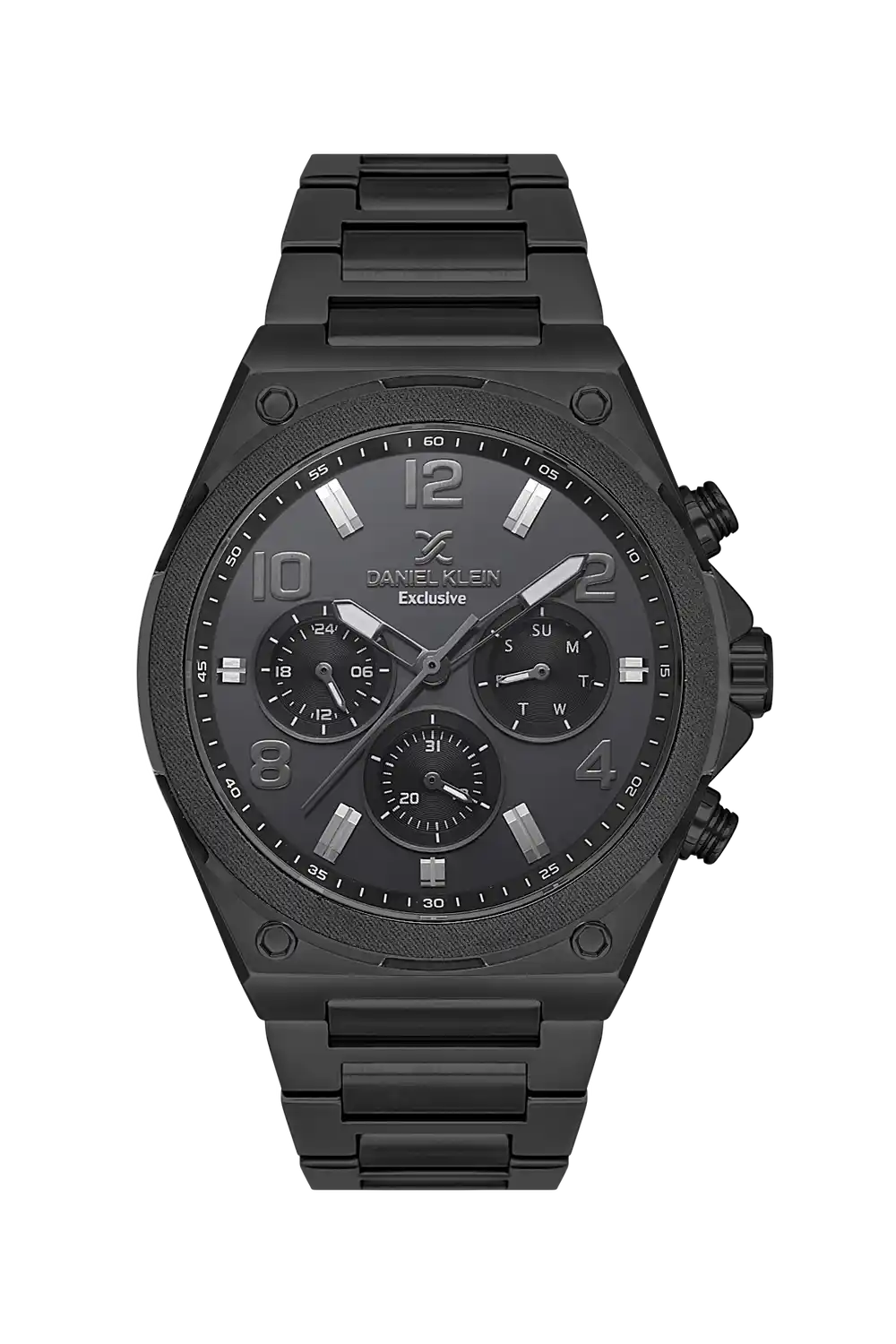Daniel Klein - DK.1.13656-4 - Men's Watch – Gun Black Dial – 45mm – QuartzIP Black