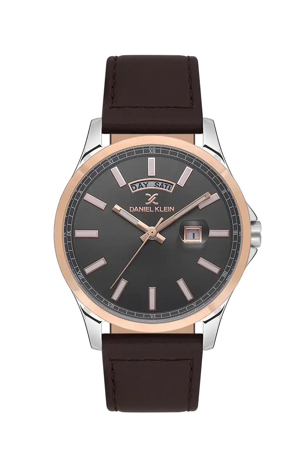 Daniel Klein - DK.1.13659-3 - Men's Watch – Gun Dial – 43mm – QuartzD.Brown