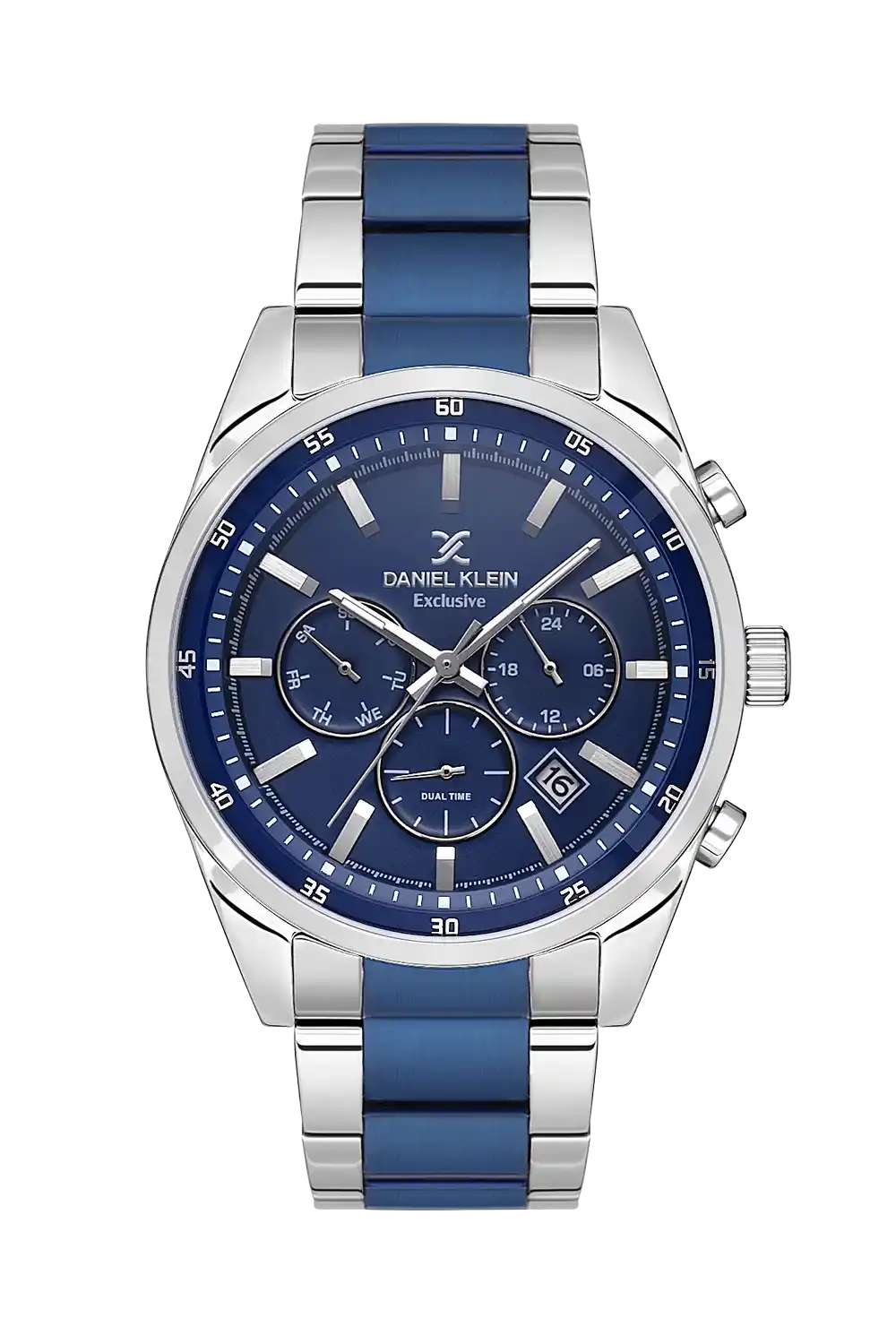 Daniel Klein - DK.1.13663-2 - Men's Watch – D.Blue Dial – 43mm – QuartzIPS/IP Blue