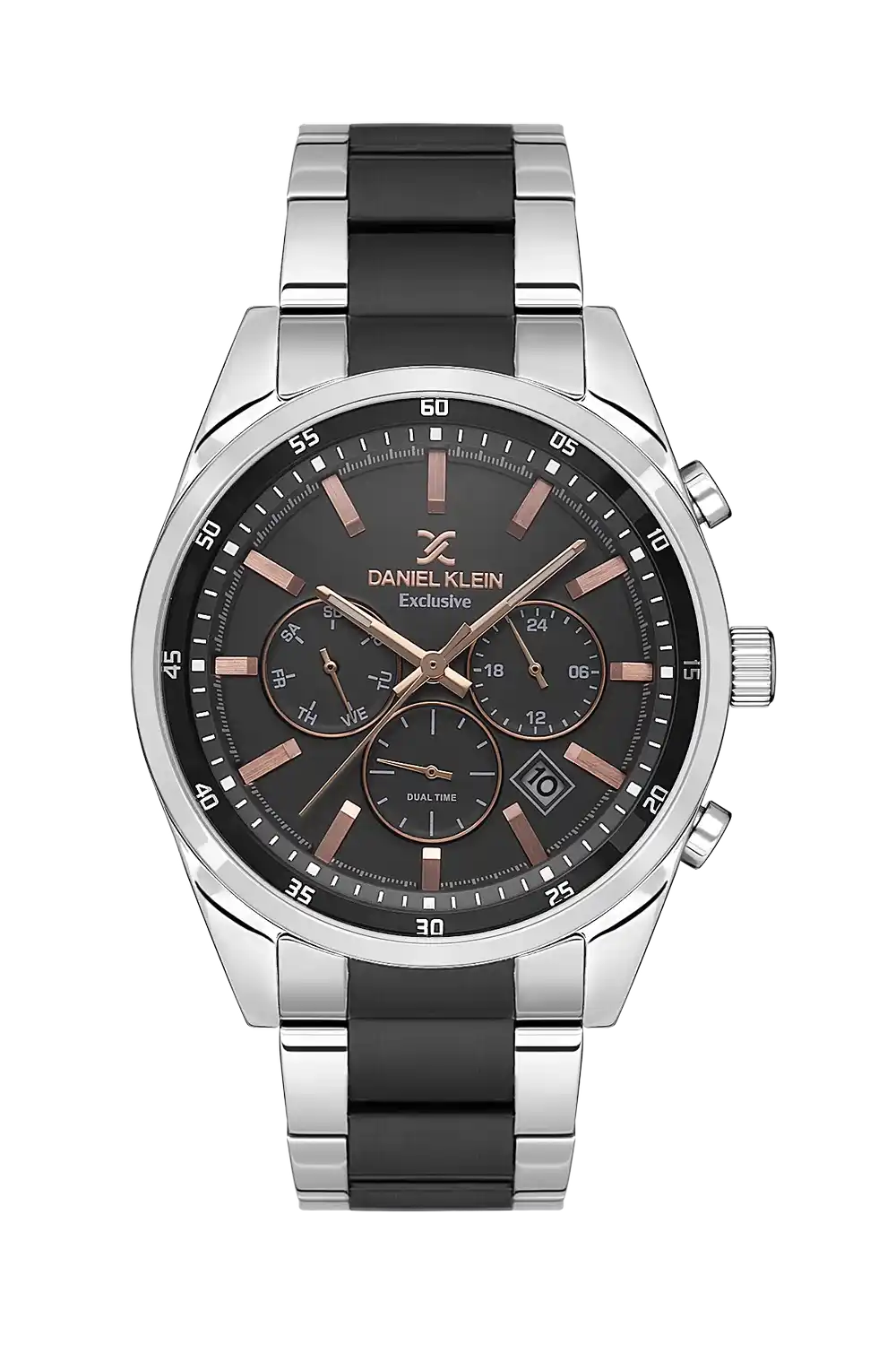 Daniel Klein - DK.1.13663-4 - Men's Watch – Gun Dial – 43mm – QuartzIPS/IP Gun