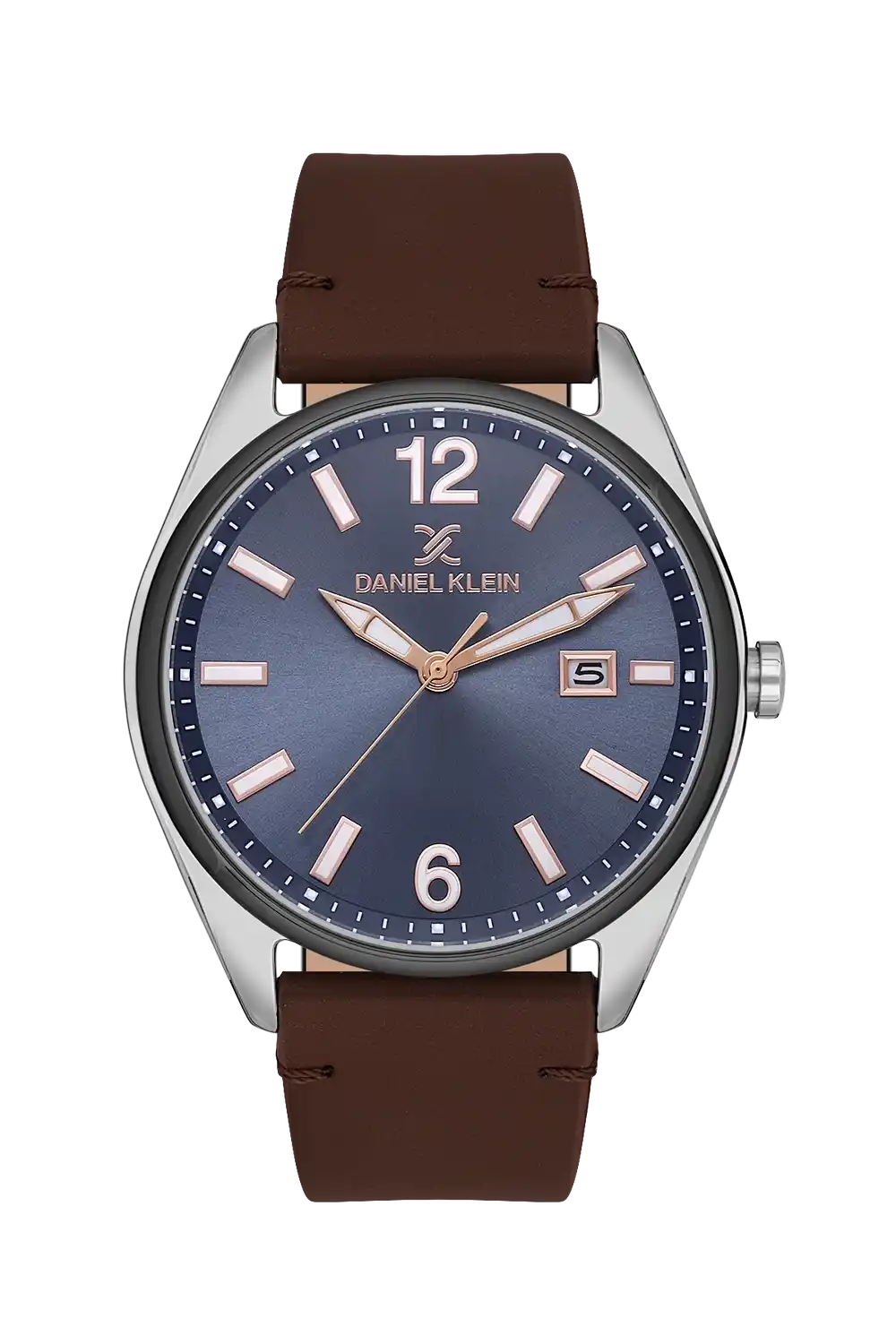 Daniel Klein - DK.1.13666-5 - Men's Watch – Blue Dial – 43mm – QuartzD.Brown