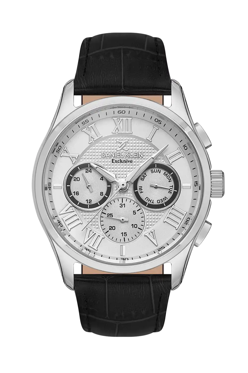 Daniel Klein - DK.1.13676-1 - Men's Watch – Silver Dial – 45mm – QuartzBlack