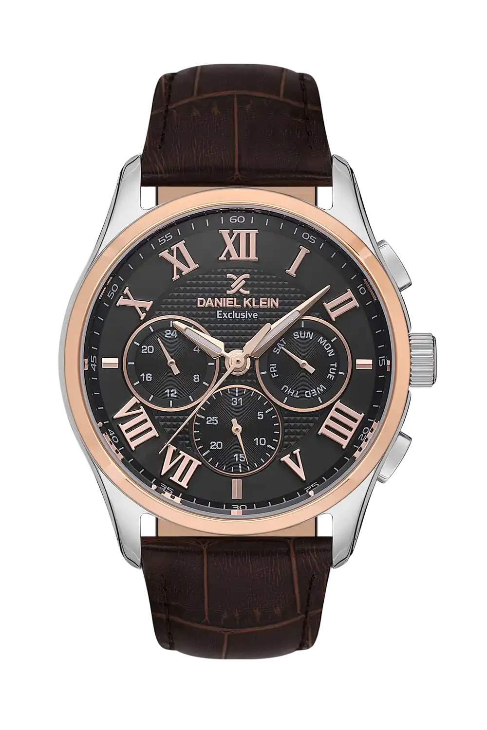 Daniel Klein - DK.1.13676-5 - Men's Watch – Black Dial – 45mm – QuartzD.Brown