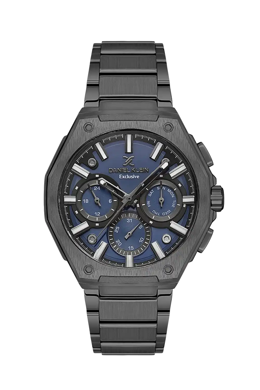 Daniel Klein - DK.1.13677-3 - Men's Watch – Blue Dial – 44mm – QuartzIP Gun