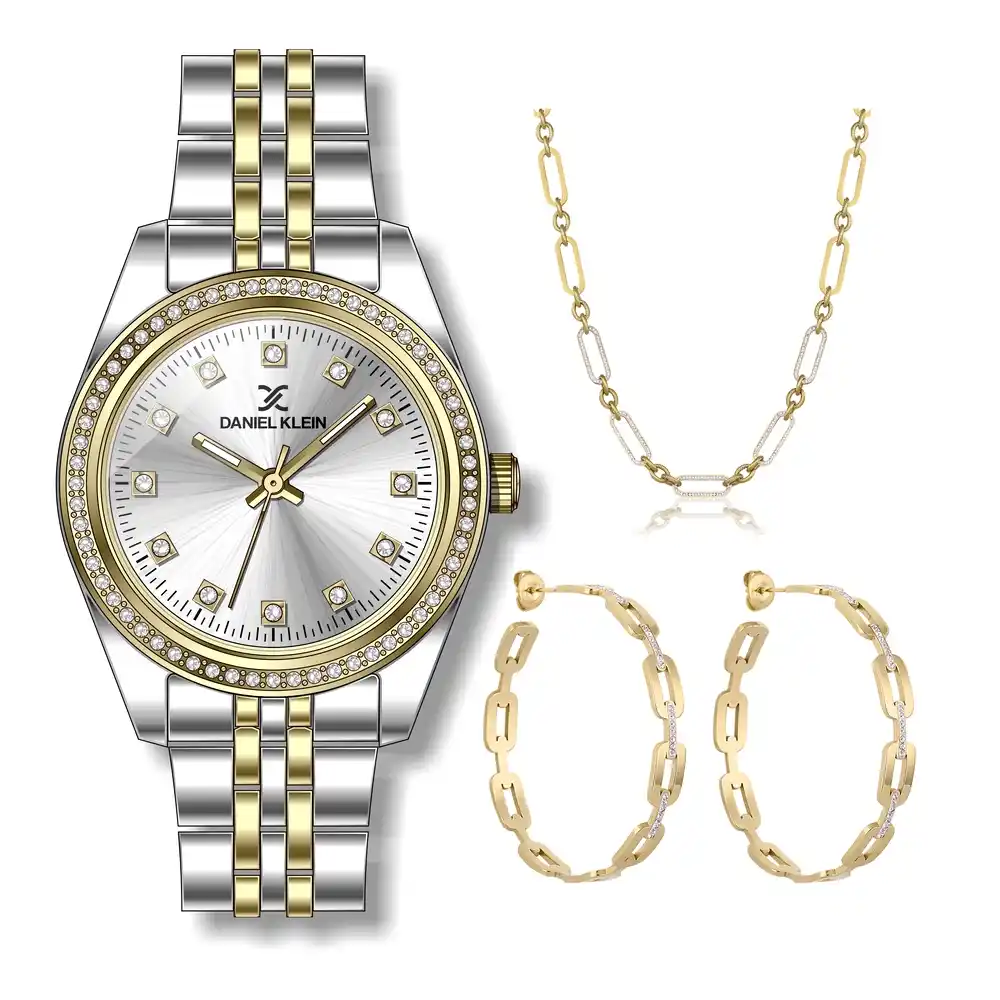 Daniel Klein - DK.1.13680-3 - Women's Watch – Silver Dial – 33mm – QuartzIPS/IPG