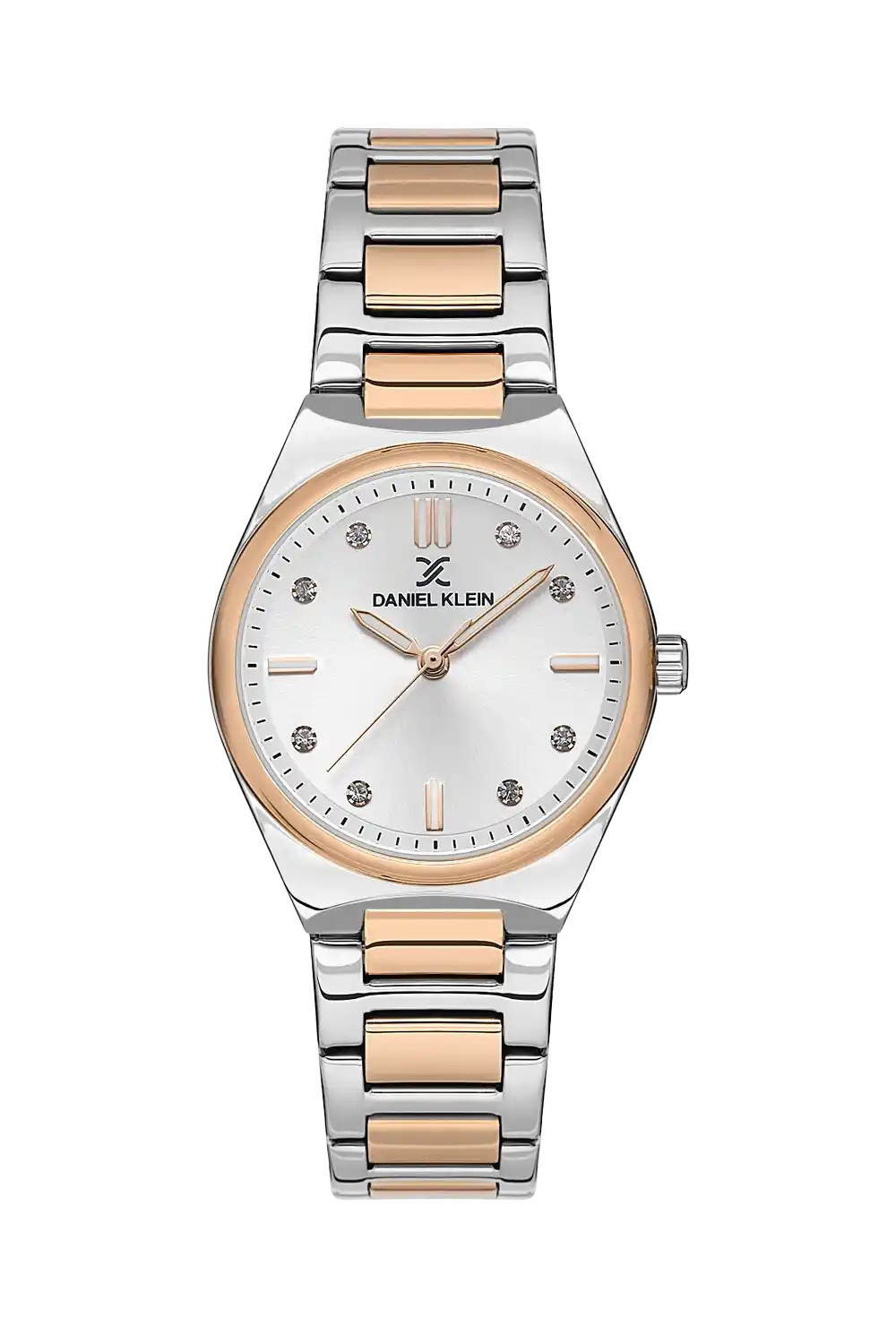 Daniel Klein - DK.1.13590-5 - Women's Watch – Silver Dial – 32mm – QuartzIPS/IP Pink R.Gold