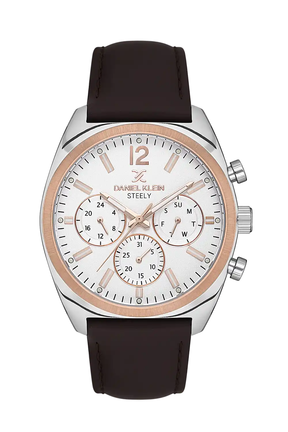 Daniel Klein - DK.1.13703-4 - Men's Watch – Silver Dial – 42mm – QuartzD.Brown