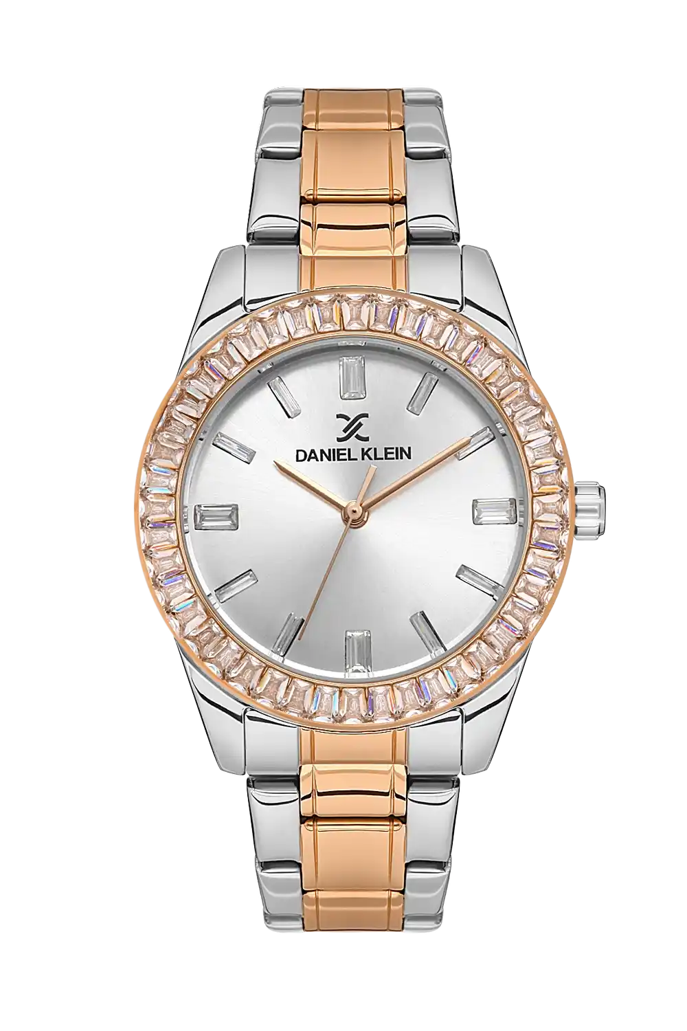 Daniel Klein - DK.1.13484-4 - Women's Watch – Silver Dial – 32mm – QuartzIPS/IP Pink R.Gold