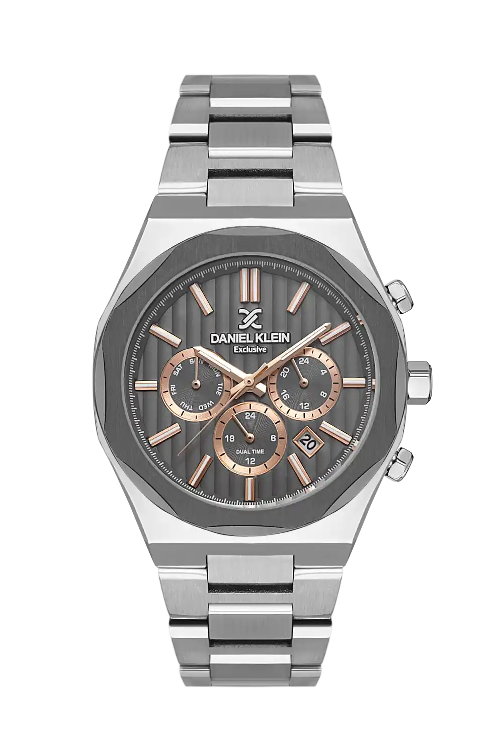 Daniel Klein - DK.1.13451-4 - Women's Watch – Gun Dial – 43MM – QuartzIPS