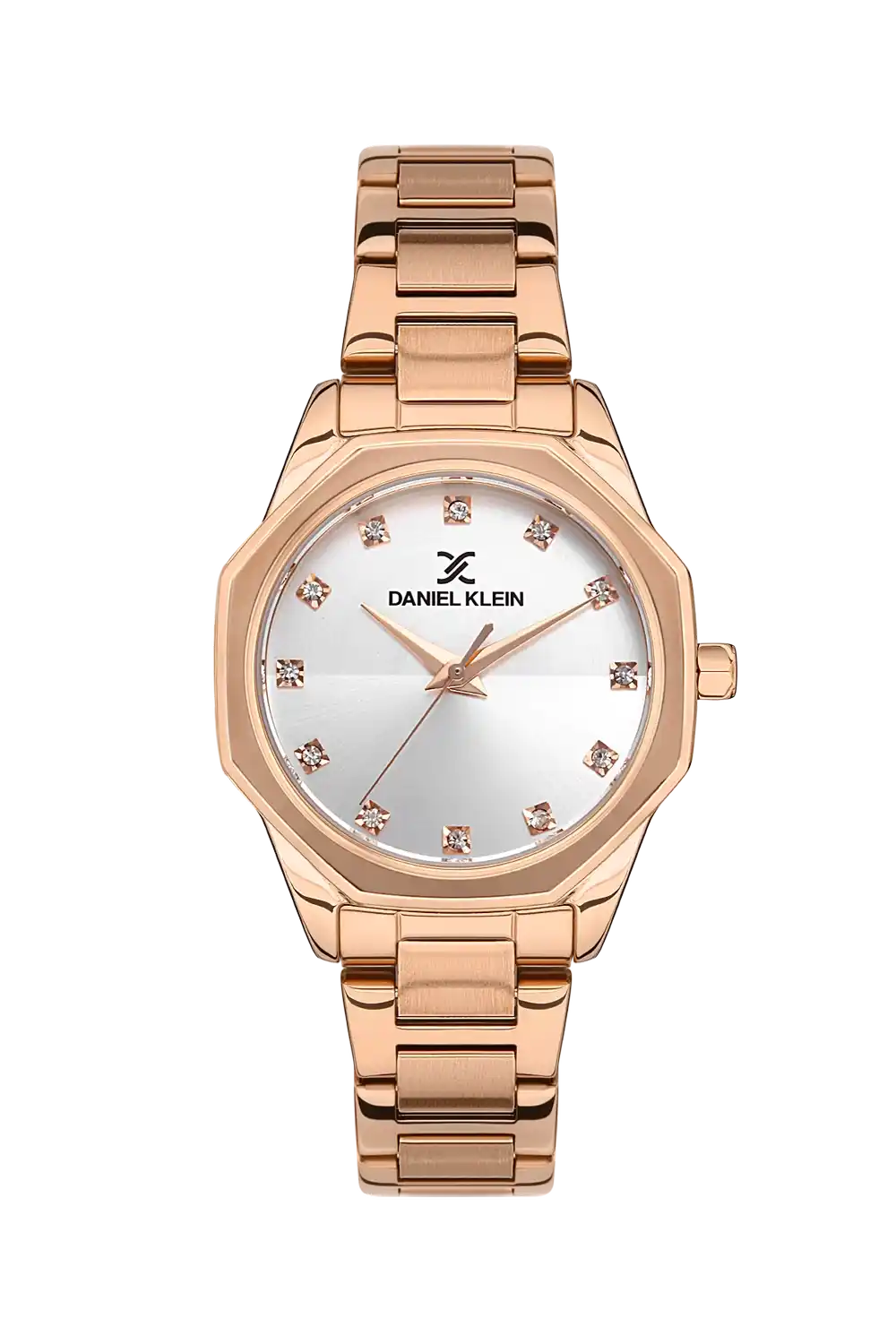 Daniel Klein - DK.1.13466-5 - Women's Watch – Silver Dial – 33MM – QuartzIP Pink R.Gold