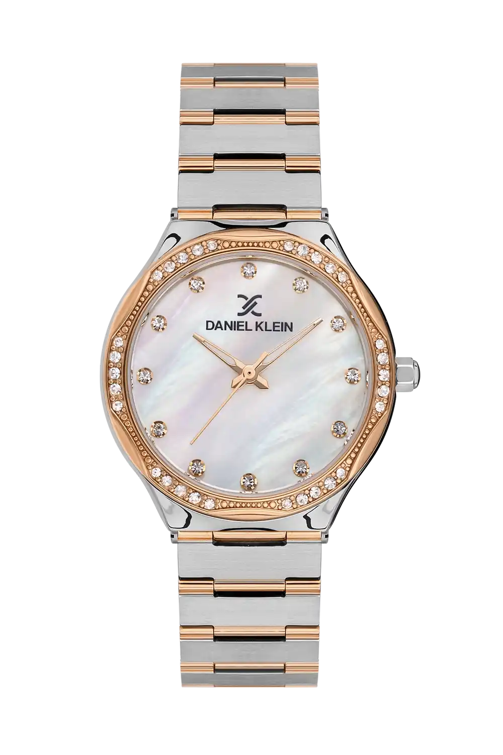 Daniel Klein - DK.1.13479-5 - Women's Watch – White Dial – 33MM – QuartzIPS/IP Pink R.Gold