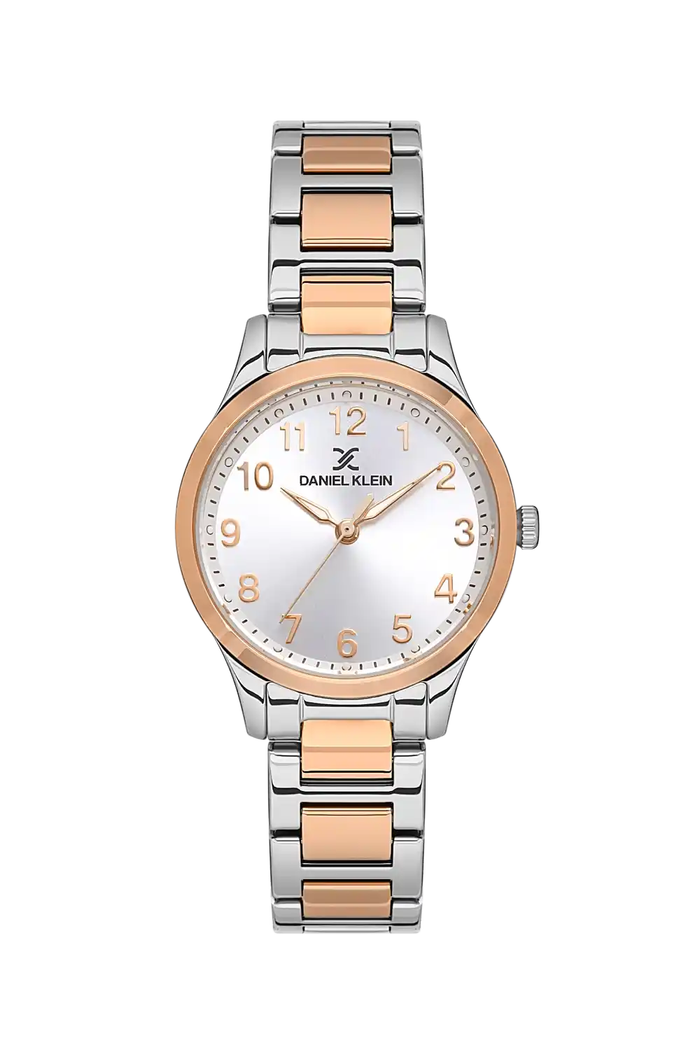 Daniel Klein - DK.1.13497-4 - Women's Watch – Silver Dial – 30MM – QuartzIPS/IP Pink R.Gold