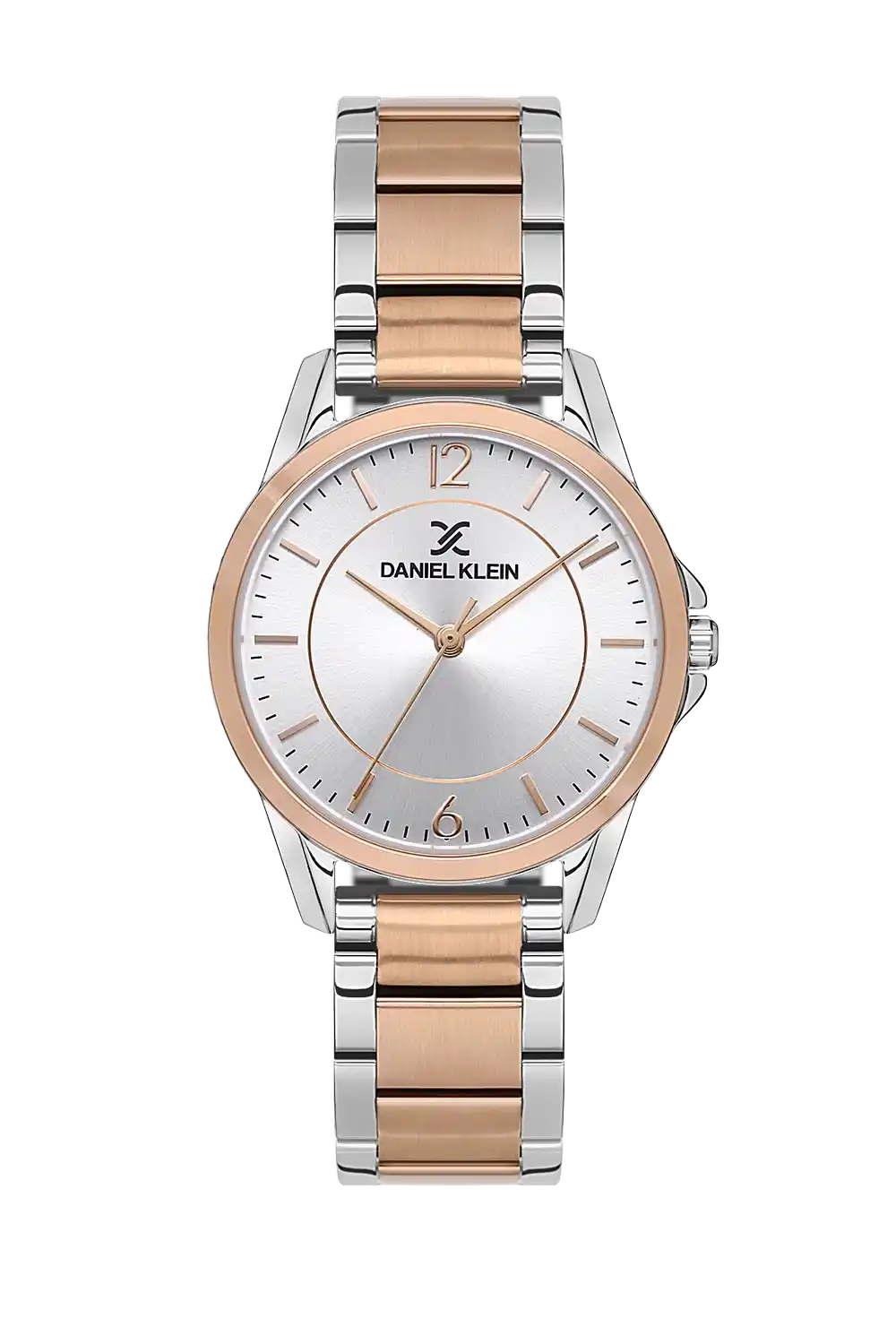 Daniel Klein - DK.1.13593-6 - Women's Watch – Silver Dial – 32mm – QuartzIPS/IP Pink R.Gold