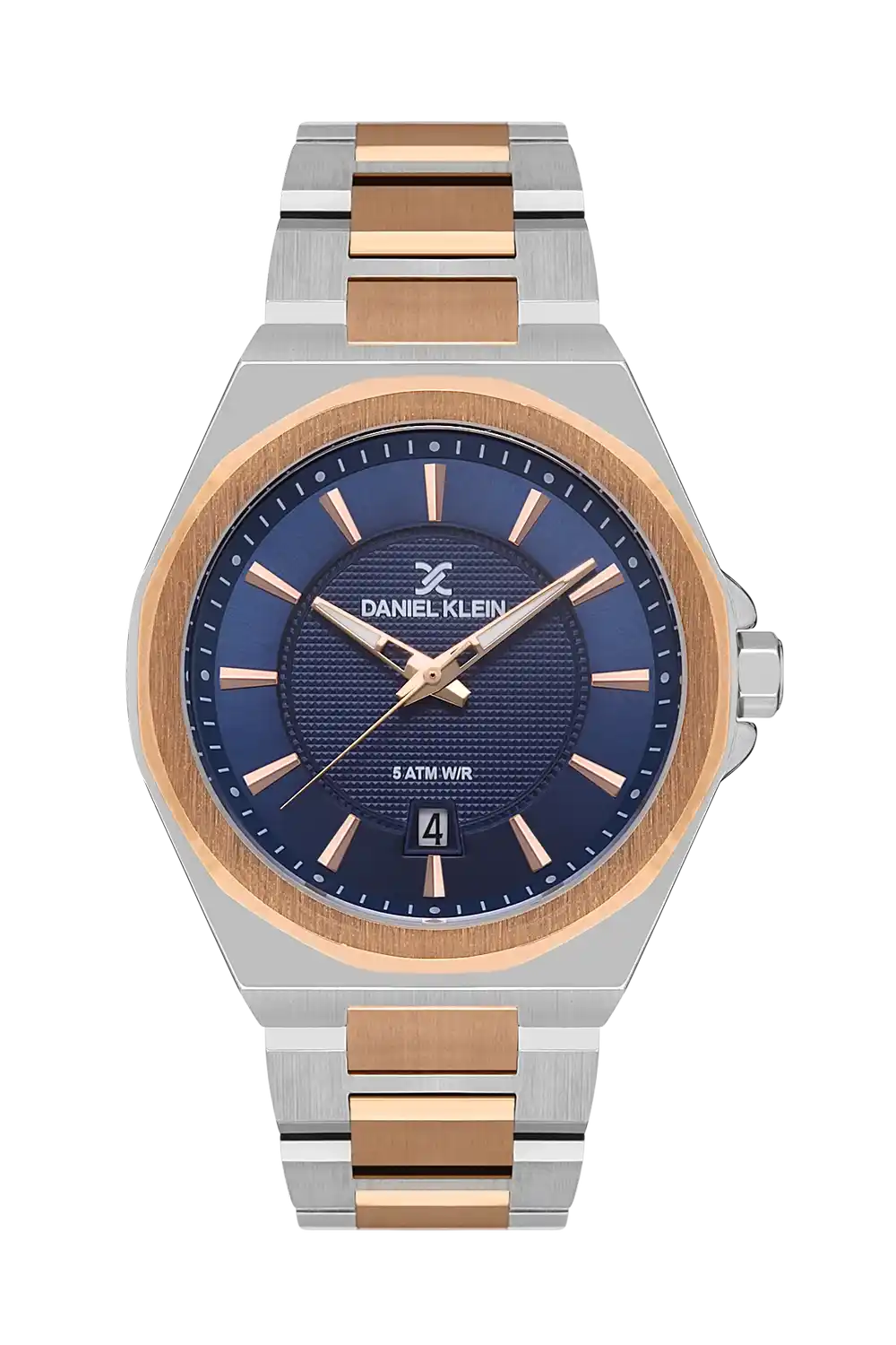 Daniel Klein - DK.1.13514-5 - Women's Watch – Blue Dial – 43MM – QuartzIPS/IP Pink R.Gold