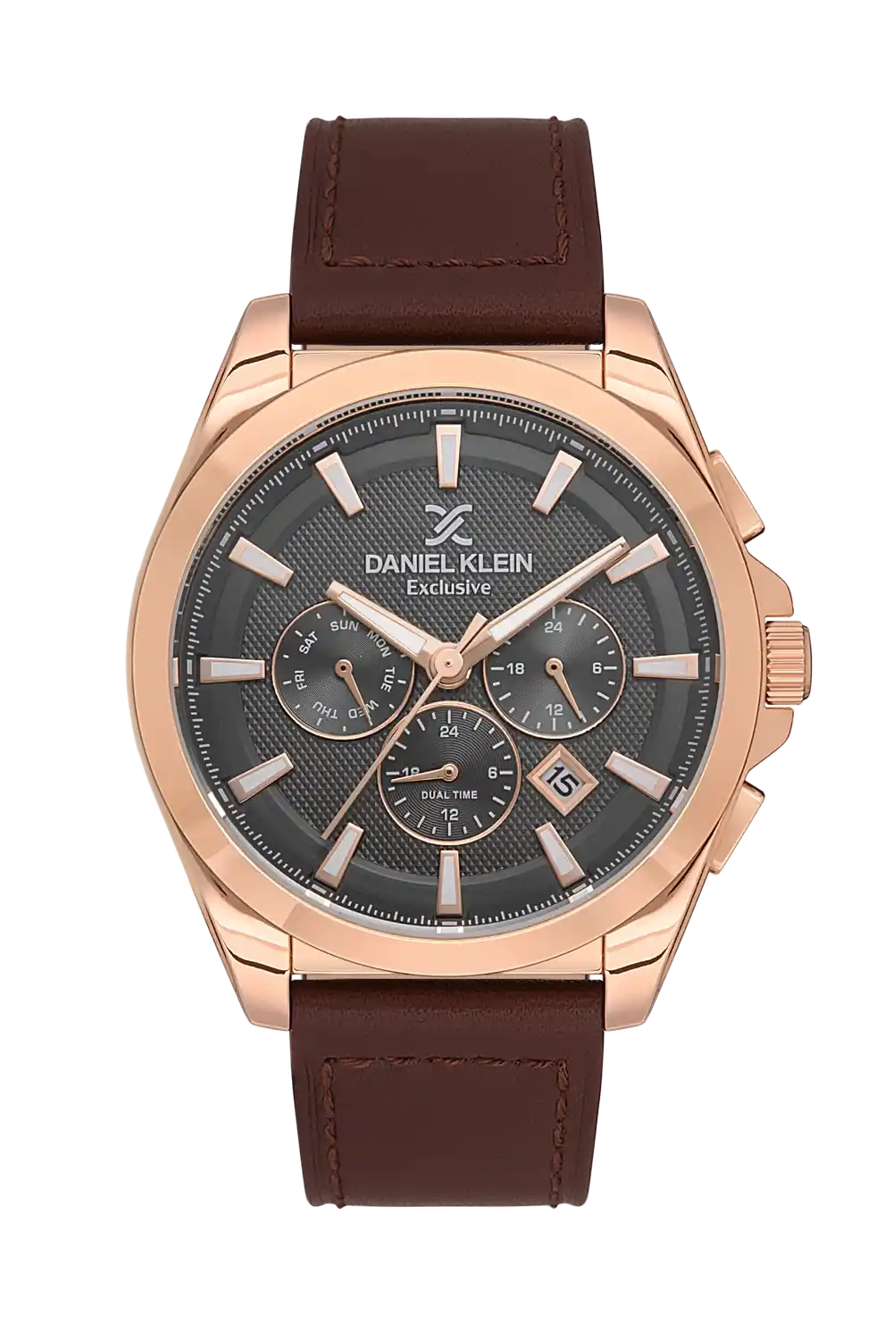 Daniel Klein - DK.1.13530-4 - Women's Watch – Gun Dial – 45MM – QuartzD.Brown