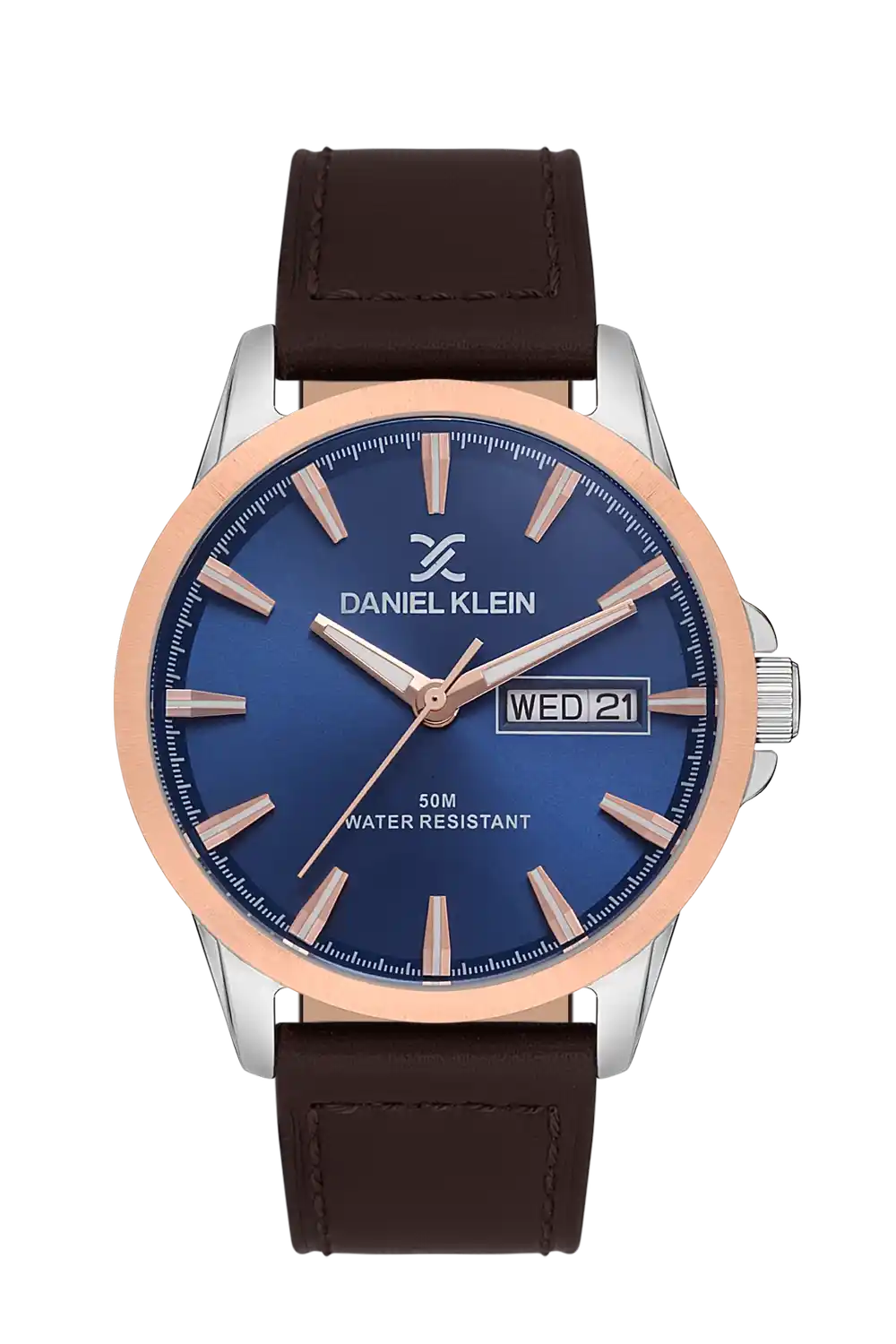 Daniel Klein - DK.1.13542-3 - Women's Watch – D.Blue Dial – 44MM – QuartzD.Brown