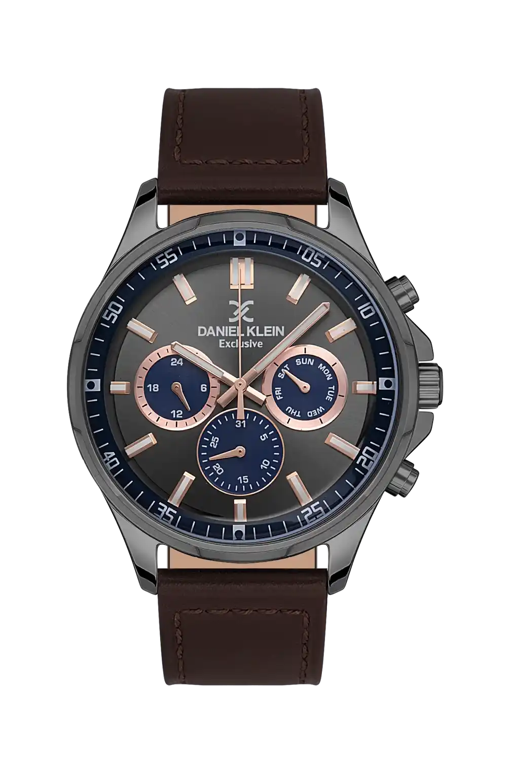 Daniel Klein - DK.1.13544-5 - Women's Watch – Gun Dial – 45MM – QuartzD.Brown