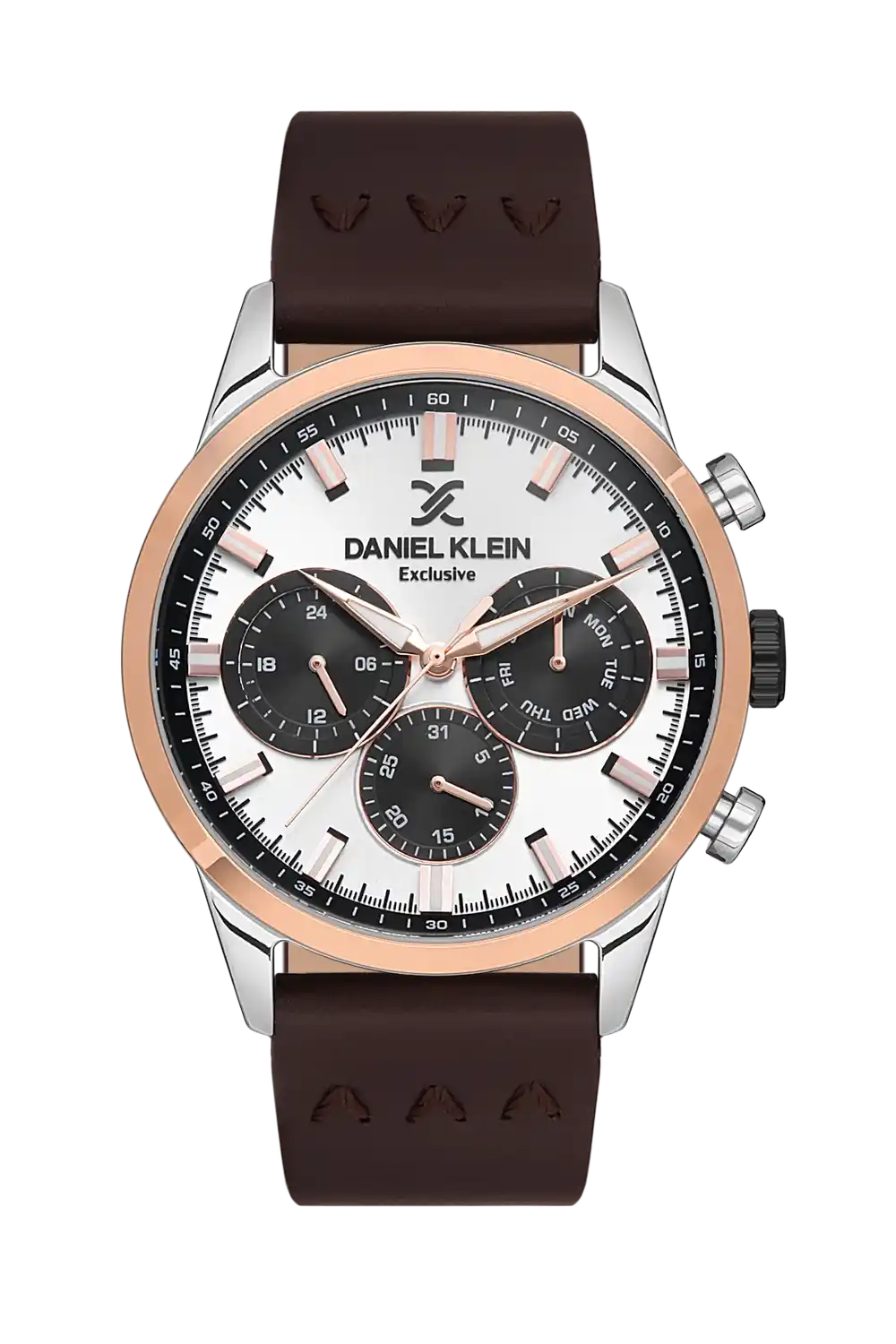 Daniel Klein - DK.1.13546-3 - Women's Watch – Silver Dial – 45MM – QuartzD.Brown