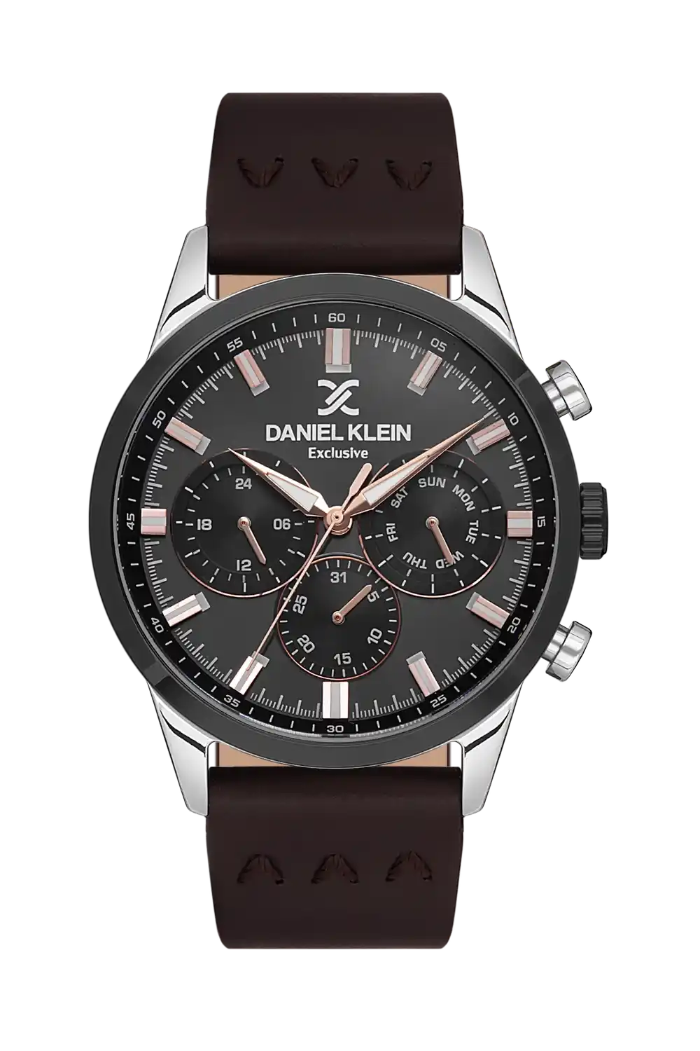 Daniel Klein - DK.1.13546-4 - Women's Watch – Gun Black Dial – 45MM – QuartzD.Brown