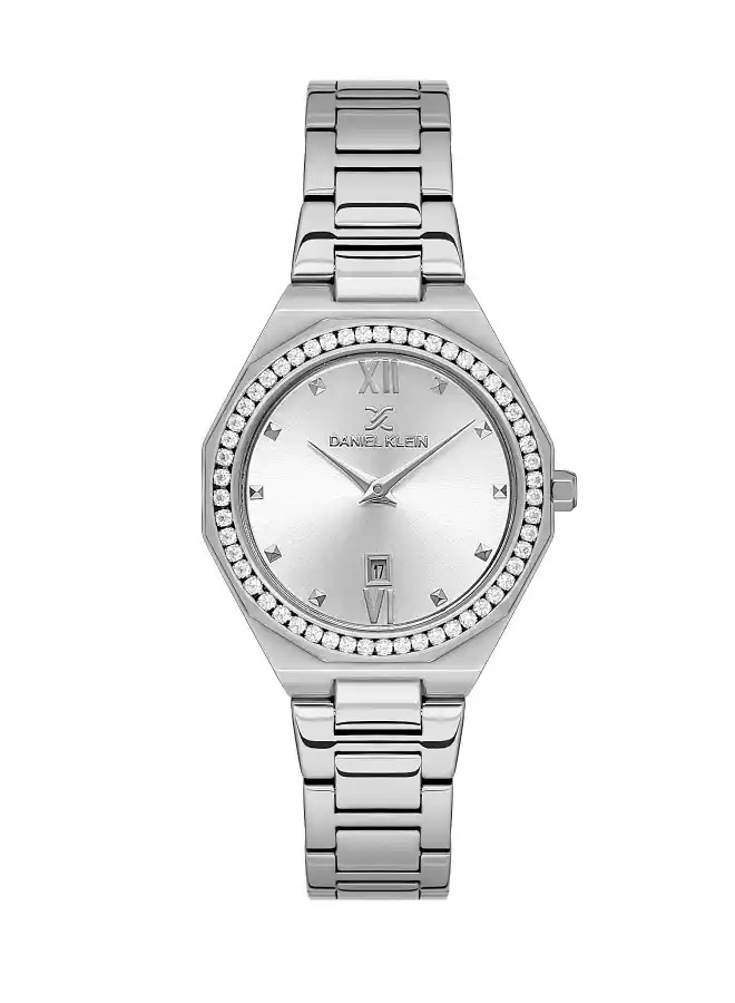 Daniel Klein - DK.1.13601-1 - Women's Watch – Silver Dial – 32mm – QuartzIPS