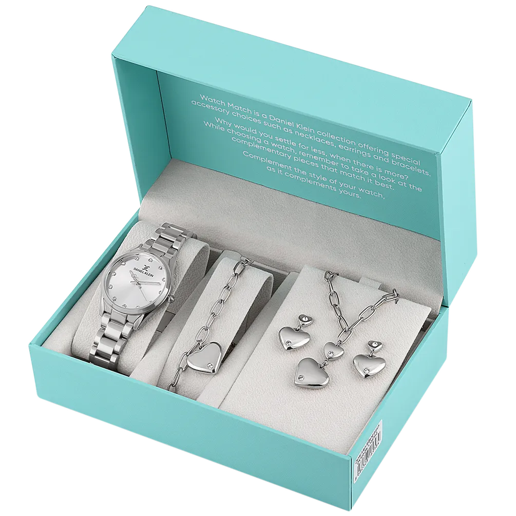 Daniel Klein - DK.1.13570-1 - Women's Watch – Silver Dial – 34MM – QuartzIPS