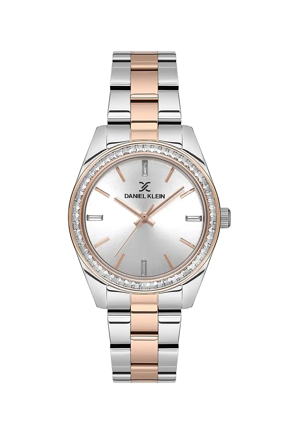 Daniel Klein - DK.1.13602-4 - Women's Watch – Silver Dial – 32mm – QuartzIPS/IP Pink R.Gold