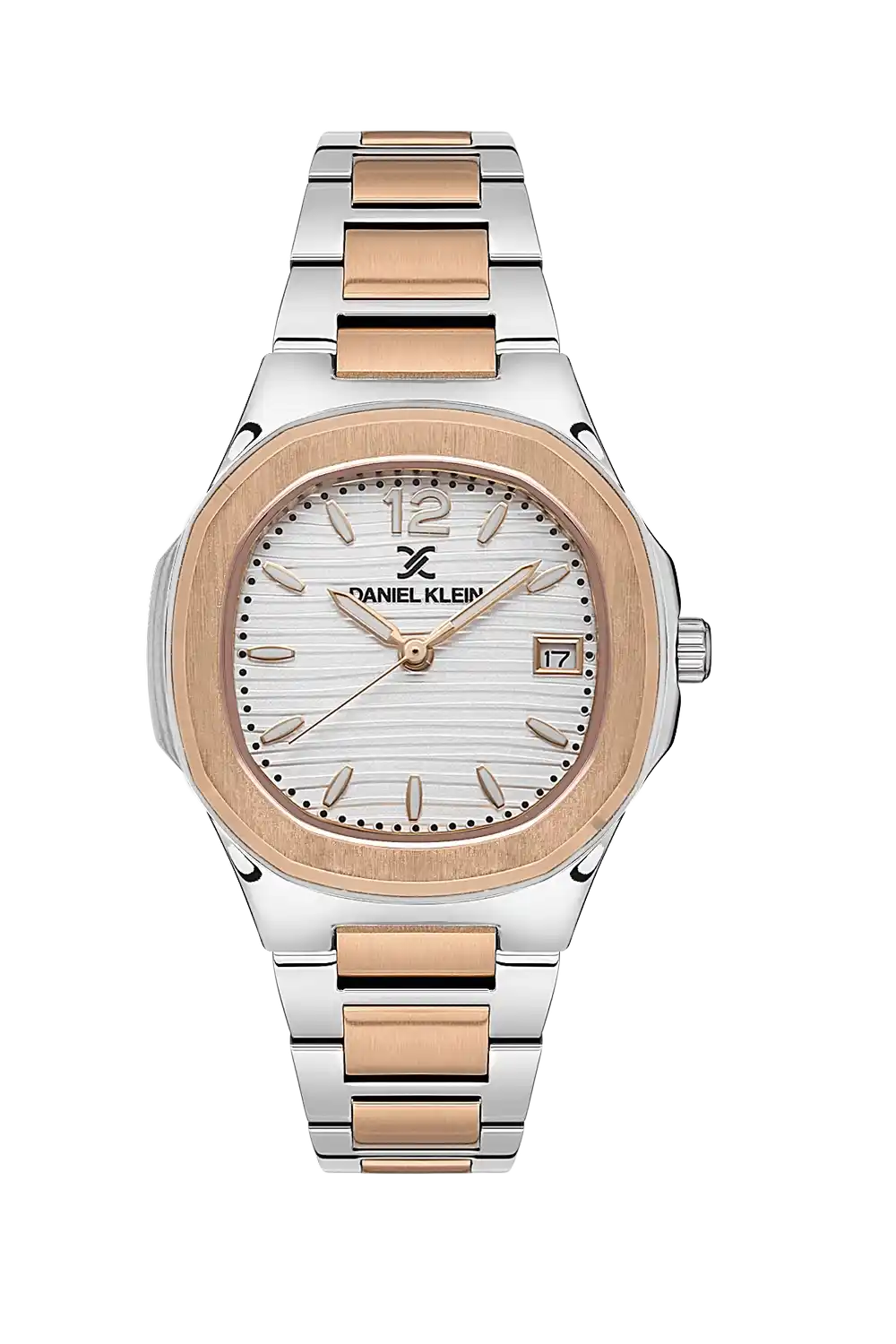 Daniel Klein - DK.1.13581-6 - Women's Watch – Silver Dial – 32mm – QuartzIPS/IP Pink R.Gold