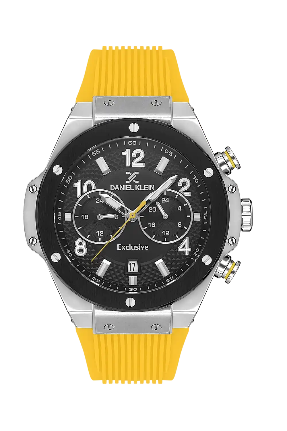Daniel Klein - DK.1.13615-2 - Men's Watch – Gun Black Dial – 44mm – QuartzYellow