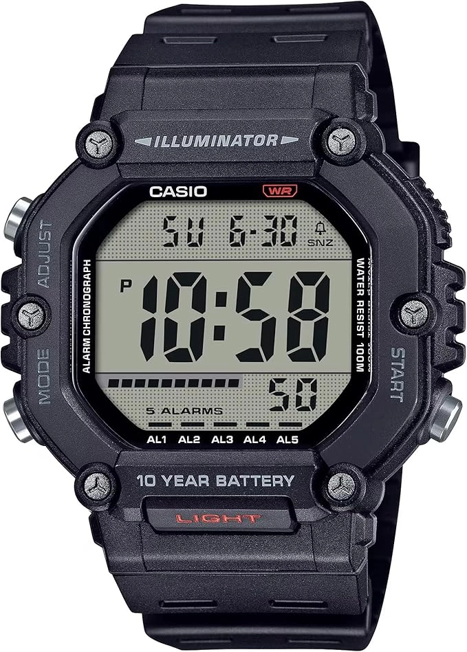 AE-1600H-1AVDF_Casio – MEN – BLACK – 50MM – QuartzBLACK