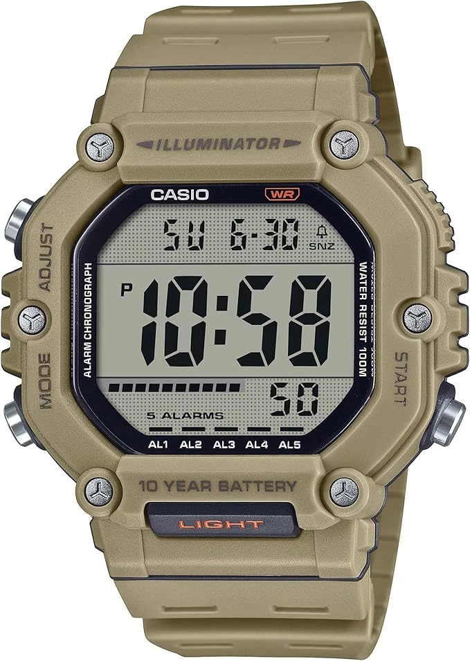 AE-1600H-5AVDF_Casio – MEN – KHAKI – 50MM – QuartzKHAKI