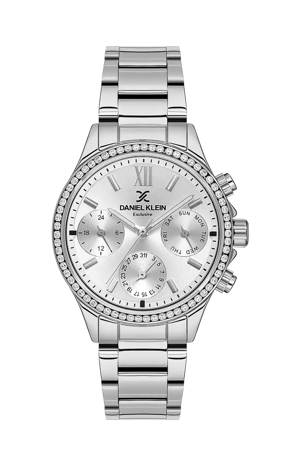 Daniel Klein - DK.1.13617-1 - Women's Watch – Silver Dial – 34mm – QuartzIPS