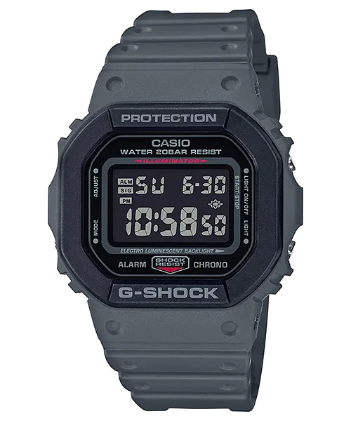 DW-5610SU-8DR_Casio – Men – Grey – 49 – QuartzGrey