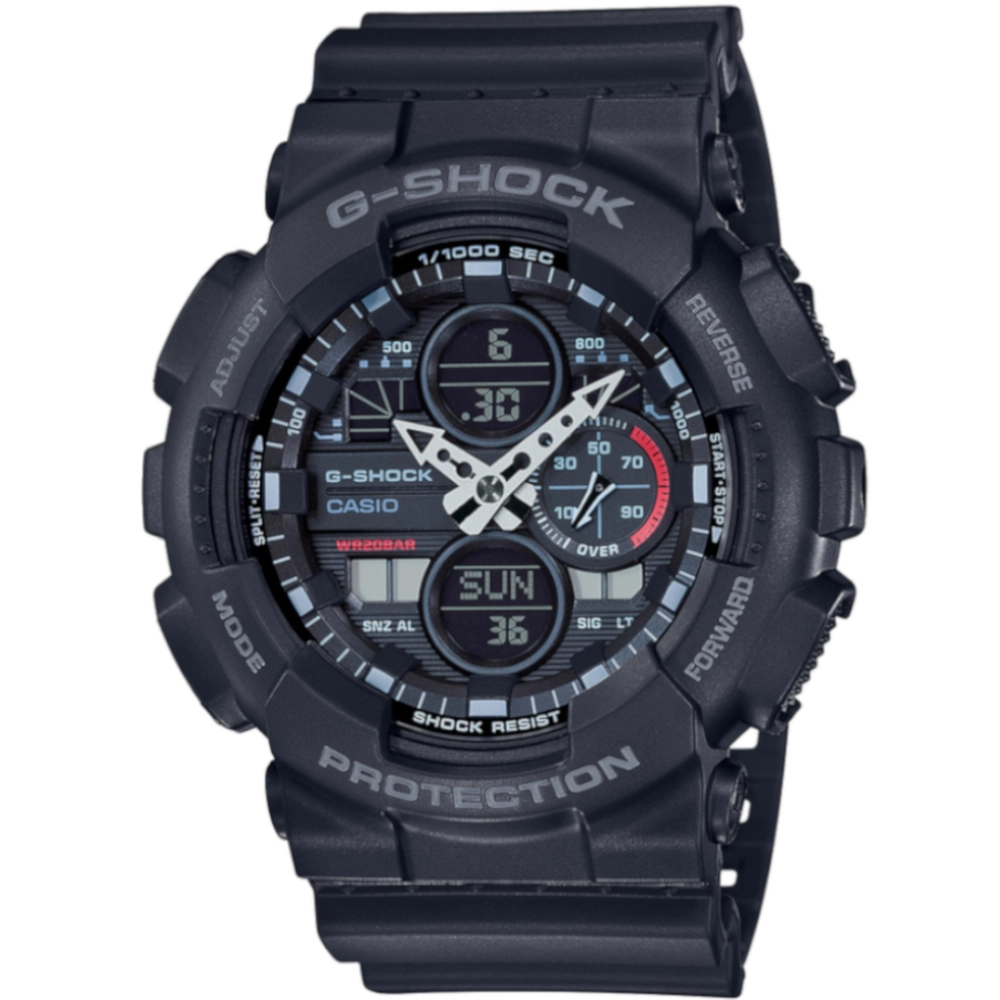 GA-140-1A1DR_Casio – Men – Black – 51.2MM – QuartzBlack