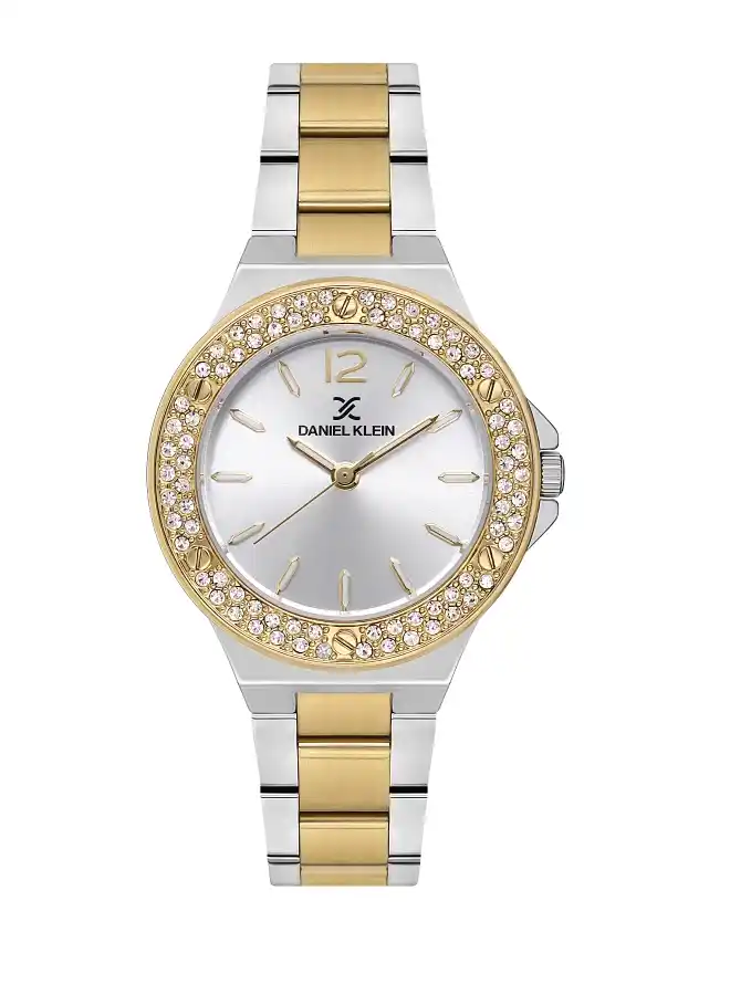 Daniel Klein - DK.1.13618-2 - Women's Watch – Silver Dial – 34mm – QuartzIPS/IPG